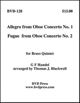 ALLEGRO AND FUGUE BRASS QUINTET P.O.D. cover